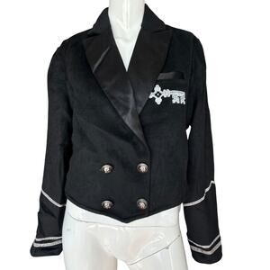 NWT St. Sereno Deadstock Sailor Double-Breasted Blazer Jacket Size Medium